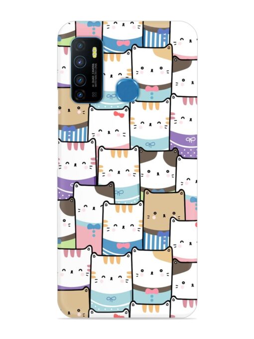 Cute Adorable Cat Snap Case for Infinix Hot 9 Zapvi