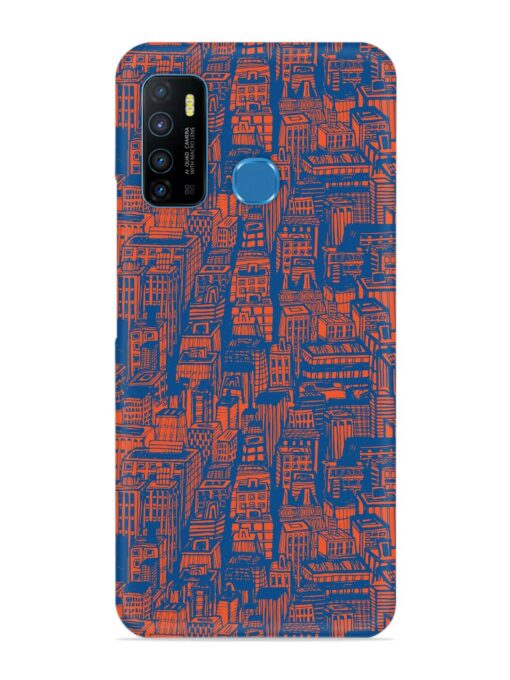 Hand Drawn Seamless Snap Case for Infinix Hot 9 Zapvi