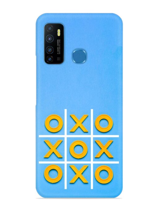 Yellow Plastic Crosses Snap Case for Infinix Hot 9 Zapvi