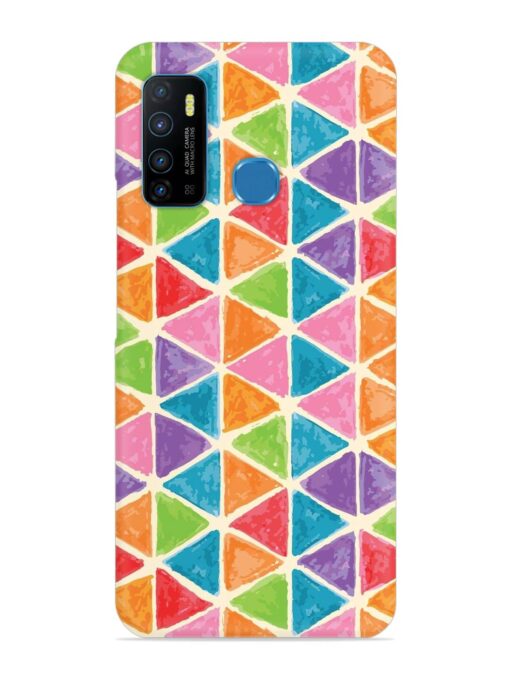 Seamless Colorful Isometric Snap Case for Infinix Hot 9 Zapvi