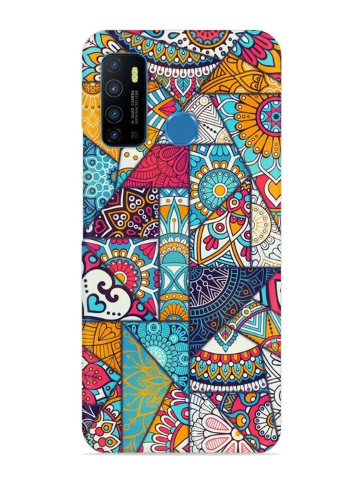 Patchwork Pattern Vintage Snap Case for Infinix Hot 9 Zapvi