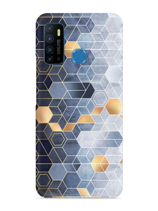 Geometric Abstraction Hexagons Snap Case for Infinix Hot 9 Zapvi