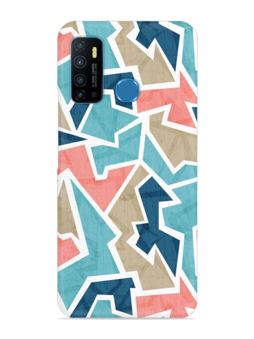 Vintage Geometric Triangle Snap Case for Infinix Hot 9 Zapvi