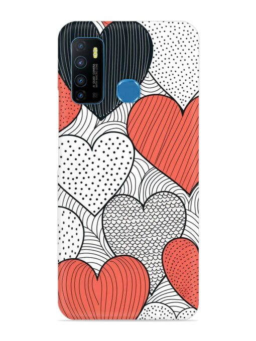 Girly Heart Seamless Snap Case for Infinix Hot 9 Zapvi