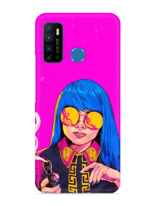 Aesthetic Anime Girl Snap Case for Infinix Hot 9 Zapvi