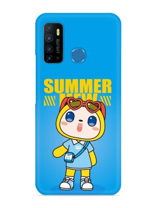 Summer Mew Cartoon Snap Case for Infinix Hot 9 Zapvi