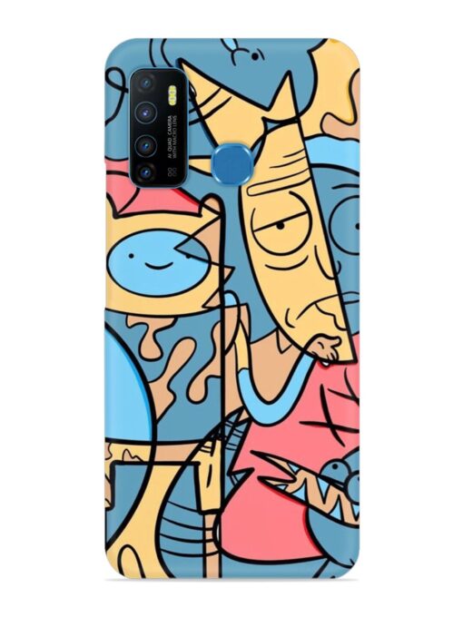 Silly Face Doodle Snap Case for Infinix Hot 9 Zapvi