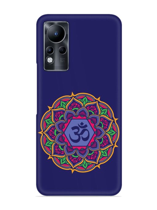 Om Mandala Art Blue Snap Case for Infinix Note 11 Zapvi