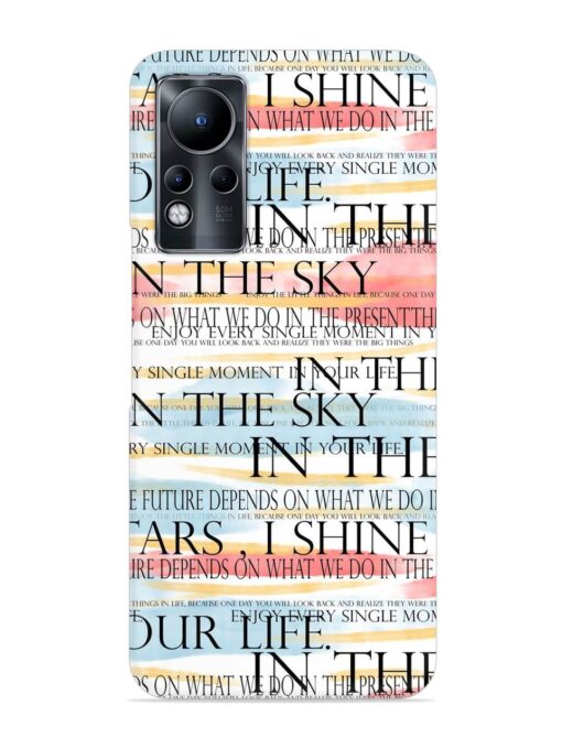 Seamless Slogans Pattern Snap Case for Infinix Note 11 Zapvi