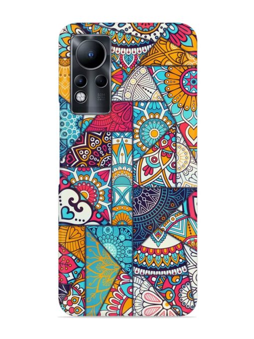 Patchwork Pattern Vintage Snap Case for Infinix Note 11 Zapvi