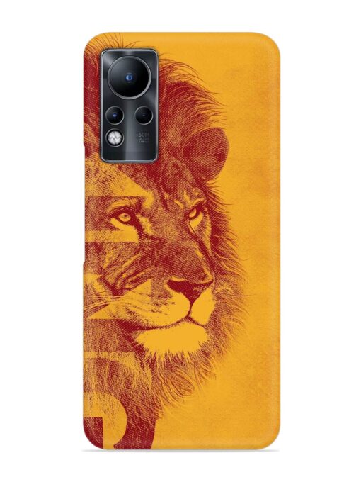 Gold Lion Crown Art Snap Case for Infinix Note 11 Zapvi