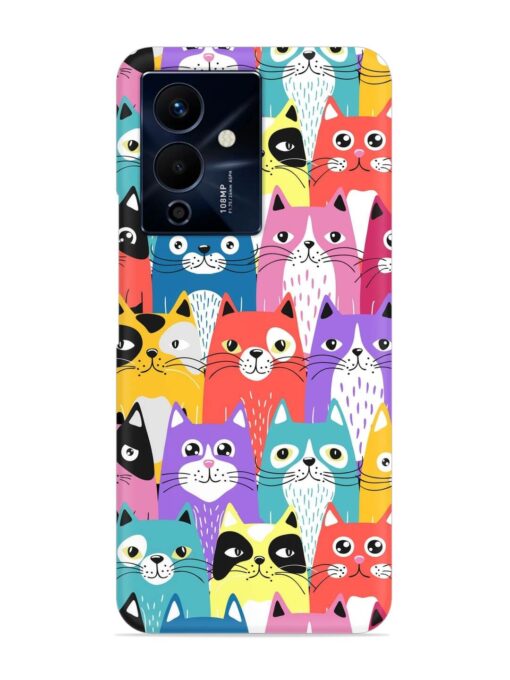 Funny Cartoon Cats Snap Case for Infinix Note 12 Pro (5G) Zapvi