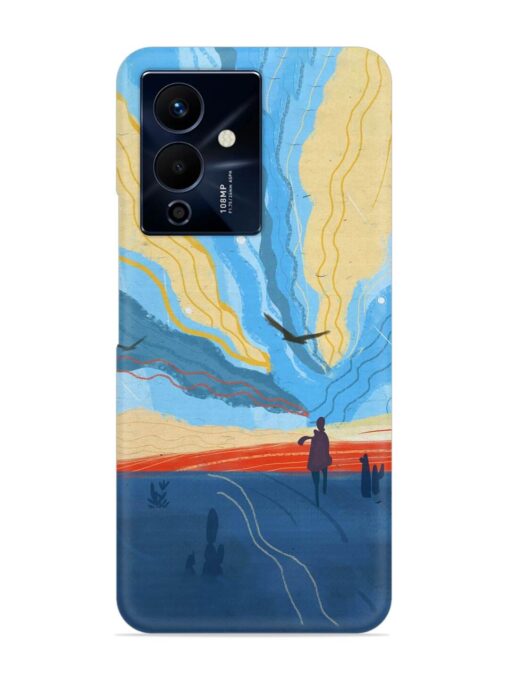 Minimal Abstract Landscape Snap Case for Infinix Note 12 Pro (5G) Zapvi