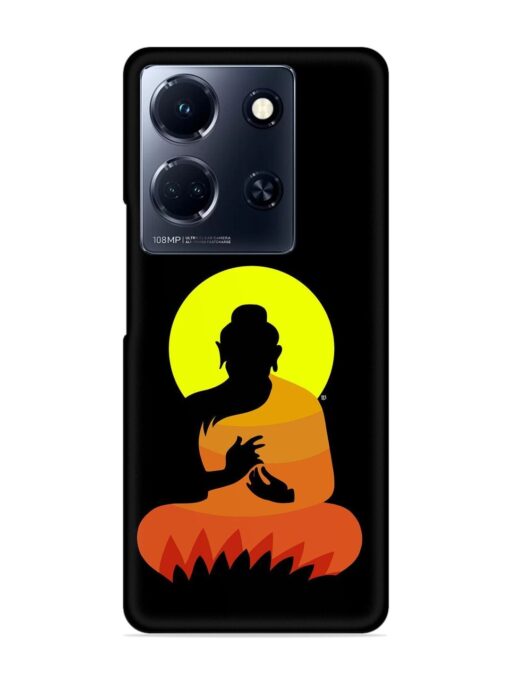 Buddha Art Black Snap Case for Infinix Note 30 (5G) Zapvi