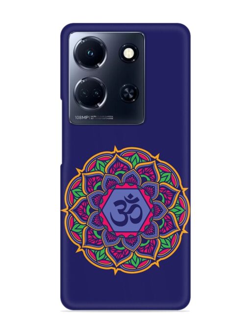 Om Mandala Art Blue Snap Case for Infinix Note 30 (5G) Zapvi