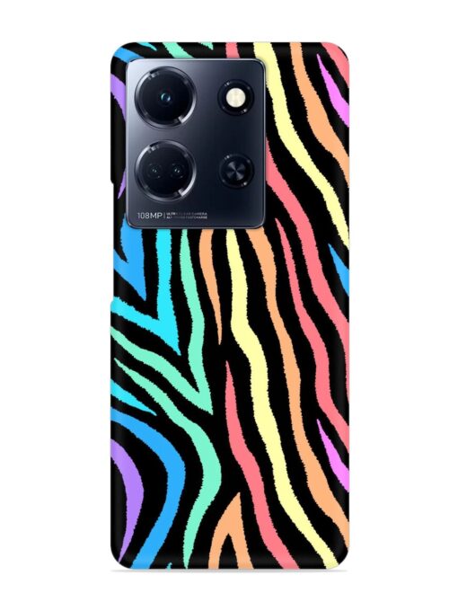 Colorful Abstract Zebra Snap Case for Infinix Note 30 (5G) Zapvi