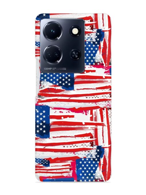 Usa Flag Seamless Snap Case for Infinix Note 30 (5G) Zapvi