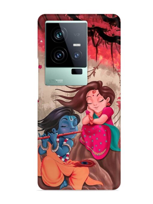 Radhe Krishna Water Art Snap Case for Iqoo 11 (5G) Zapvi