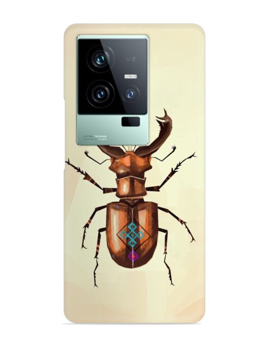 Stag Beetle Vector Snap Case for Iqoo 11 (5G) Zapvi