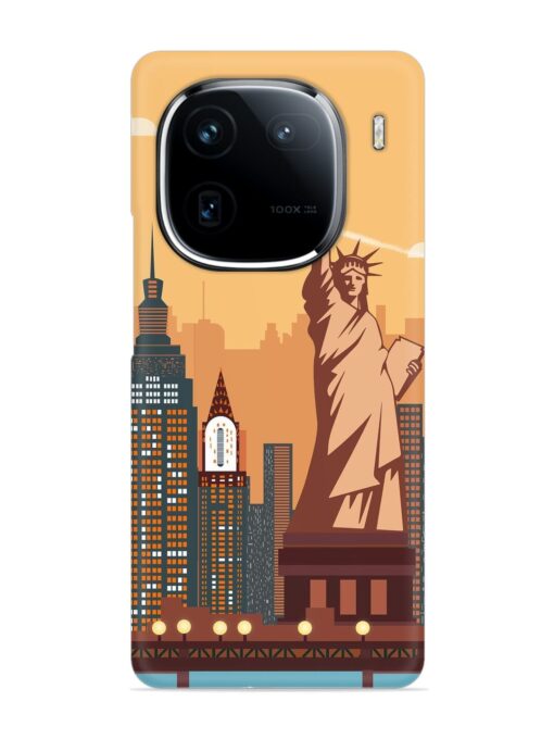 New York Statue Of Liberty Architectural Scenery Snap Case for Iqoo 12 (5G) Zapvi