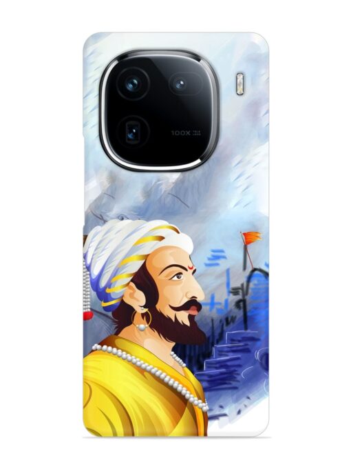 Shivaji Maharaj Color Paint Art Snap Case for Iqoo 12 (5G) Zapvi