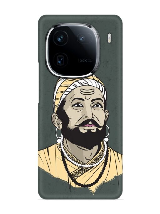 Shivaji Maharaj Vector Art Snap Case for Iqoo 12 (5G) Zapvi