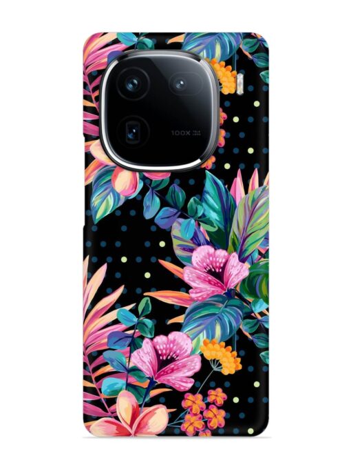 Seamless Floral Pattern Snap Case for Iqoo 12 (5G) Zapvi