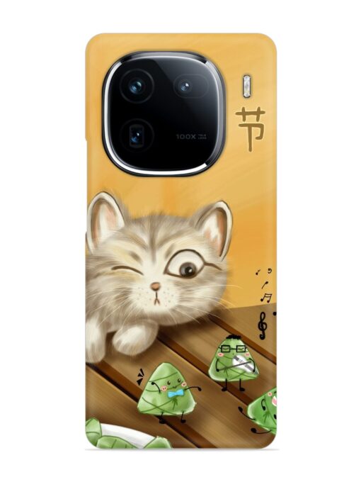 Cat Scorpion Dancing Snap Case for Iqoo 12 (5G) Zapvi