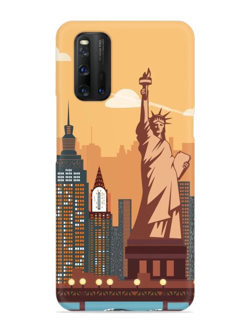 New York Statue Of Liberty Architectural Scenery Snap Case for Iqoo 3 Zapvi