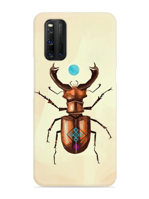 Stag Beetle Vector Snap Case for Iqoo 3 Zapvi