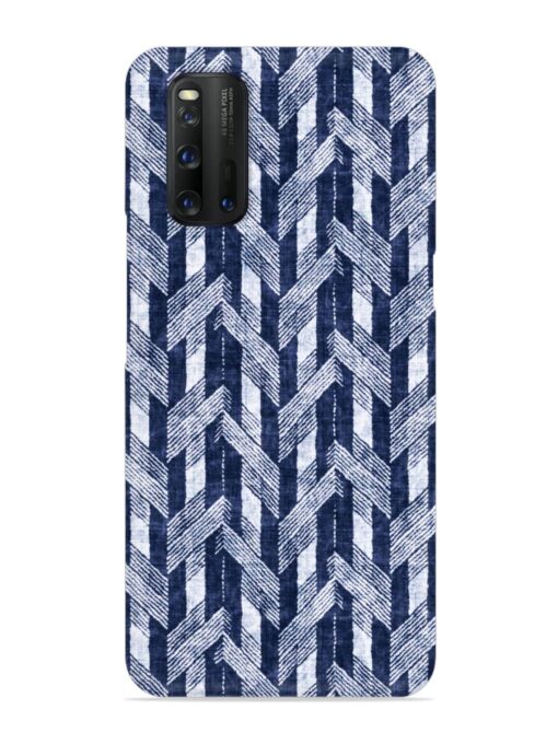 Abstract Herringbone Motif Snap Case for Iqoo 3 Zapvi