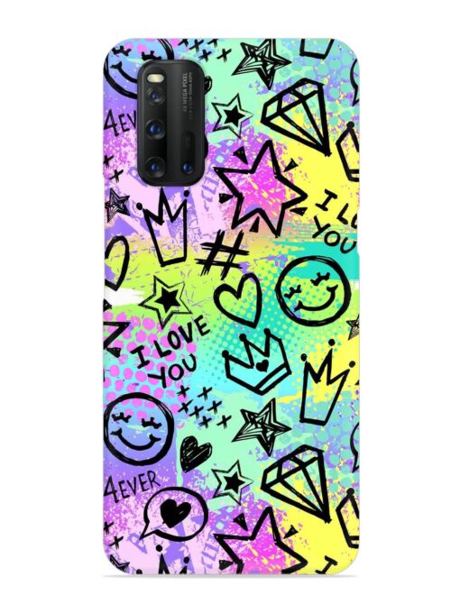 Bright Seamless Pattern Snap Case for Iqoo 3 Zapvi