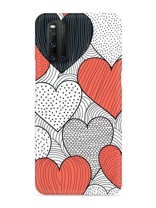 Girly Heart Seamless Snap Case for Iqoo 3 Zapvi