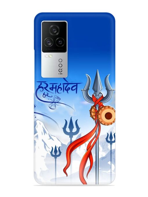 Har Har Mahadev Trishul Snap Case for Iqoo 7 Legend (5G) Zapvi