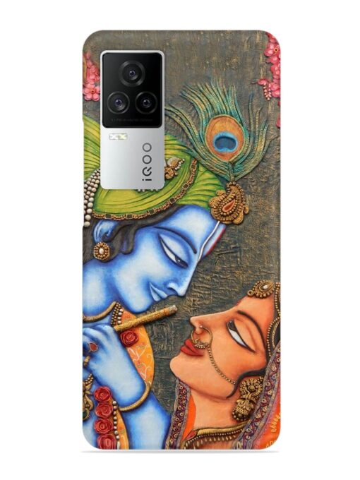 Lord Radha Krishna Flute Art Snap Case for Iqoo 7 Legend (5G) Zapvi