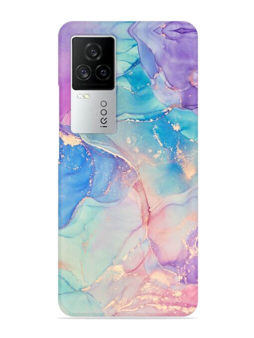 Alcohol Ink Colors Snap Case for Iqoo 7 Legend (5G) Zapvi