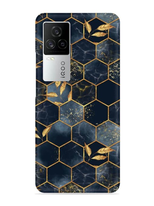 Marble Hexagon Seamless Snap Case for Iqoo 7 Legend (5G) Zapvi