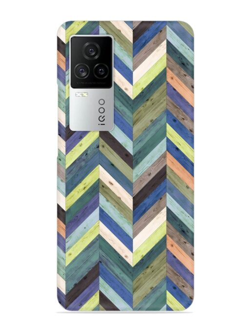 Chevron Random Color Snap Case for Iqoo 7 Legend (5G) Zapvi