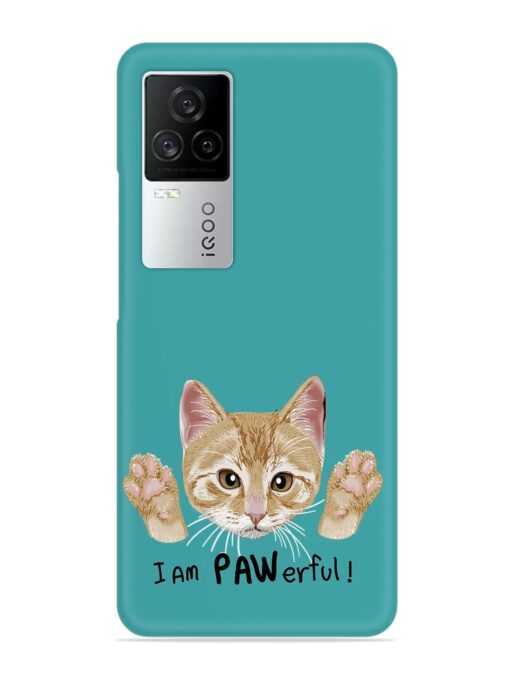 Typography Slogan Cat Snap Case for Iqoo 7 Legend (5G) Zapvi