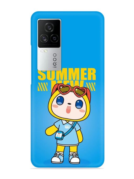 Summer Mew Cartoon Snap Case for Iqoo 7 Legend (5G) Zapvi