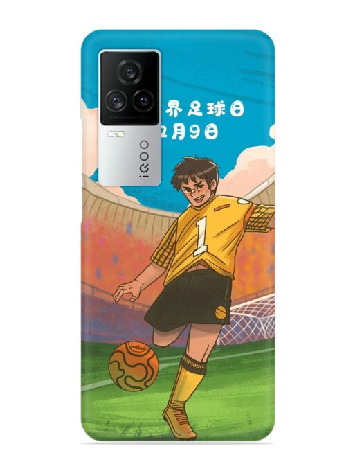 Soccer Kick Snap Case for Iqoo 7 Legend (5G) Zapvi