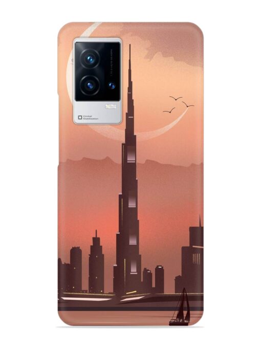 Landmark Burj Khalifa Snap Case for Iqoo 8 Zapvi