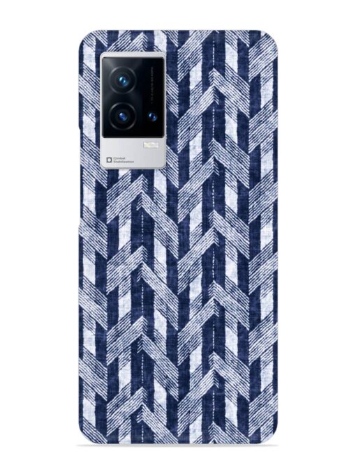 Abstract Herringbone Motif Snap Case for Iqoo 8 Zapvi