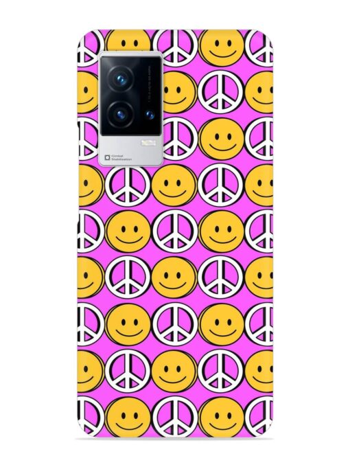 Smiley Face Peace Snap Case for Iqoo 8 Zapvi