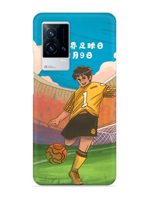 Soccer Kick Snap Case for Iqoo 8 Zapvi