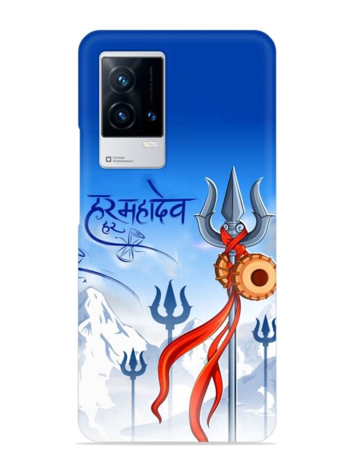 Har Har Mahadev Trishul Snap Case for Iqoo 9 (5G) Zapvi