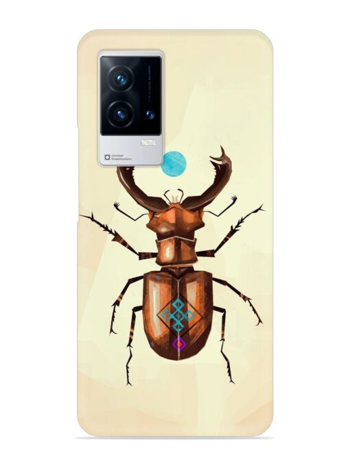 Stag Beetle Vector Snap Case for Iqoo 9 (5G) Zapvi