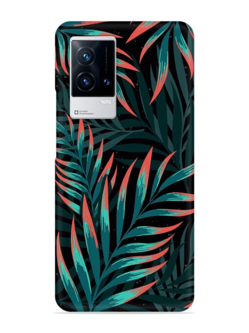 Green Leaf Art Snap Case for Iqoo 9 (5G) Zapvi