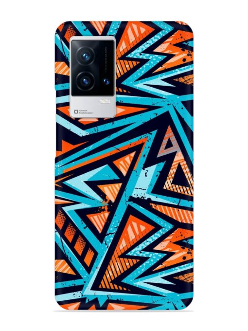 Abstract Seamless Grunge Snap Case for Iqoo 9 (5G) Zapvi