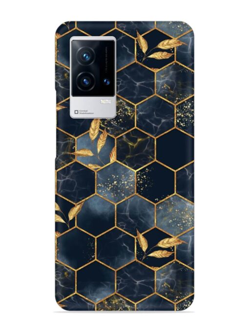 Marble Hexagon Seamless Snap Case for Iqoo 9 (5G) Zapvi